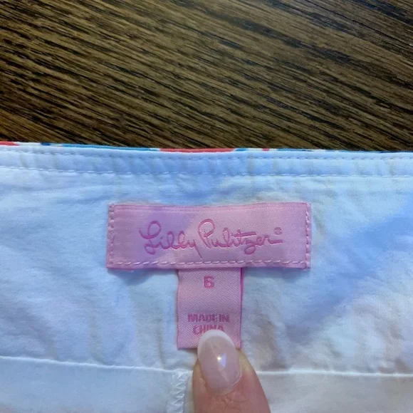 Lilly Pulitzer Floral Mini Skirt - Pink and Blue - Picture 3 of 4